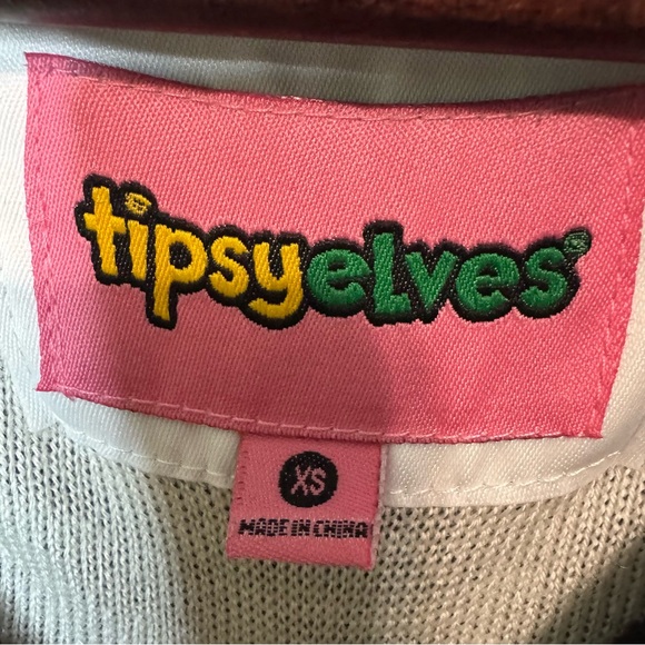 Tipsy Elves Women’s Ugly Christmas Sweater. Santa on Unicorn in Space. EUC. XS - Picture 3 of 10